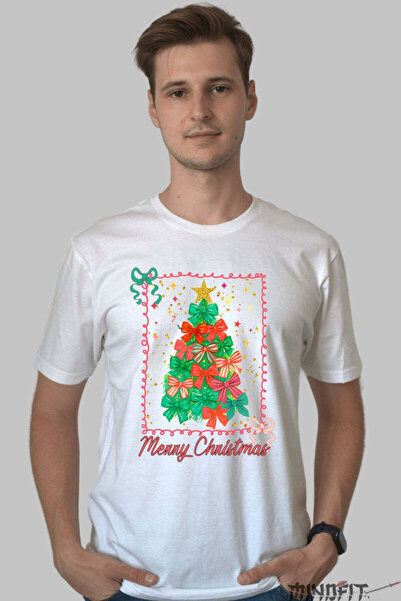 GILDAN Tricou De Craciun Brad Din Fundite Colorate Barbat