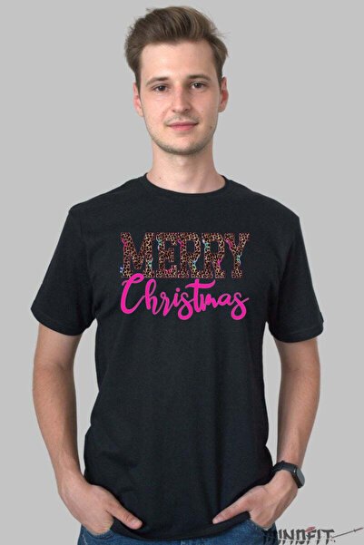 GILDAN Tricou De Craciun Merry Christmas Animal Print 3 Barbat