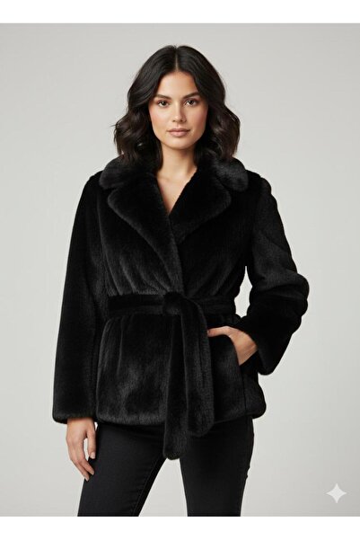 Stephany Short Synthetic Fur Coat (Code: 601)