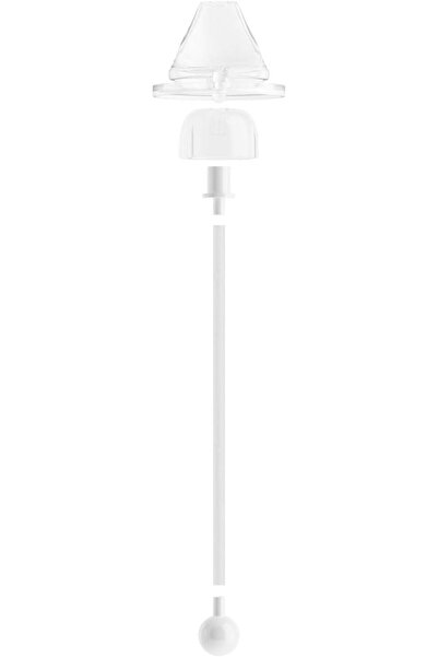 GROSMIMI Silicone Spout with Weighted Straw Kit for Baby Bottles, Soft Spill-Proof Straw, 5 Months+