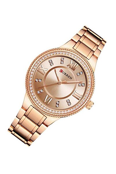 Curren Women's Water Resistant Analog Watch 9004 - 30 mm - Rose Gold