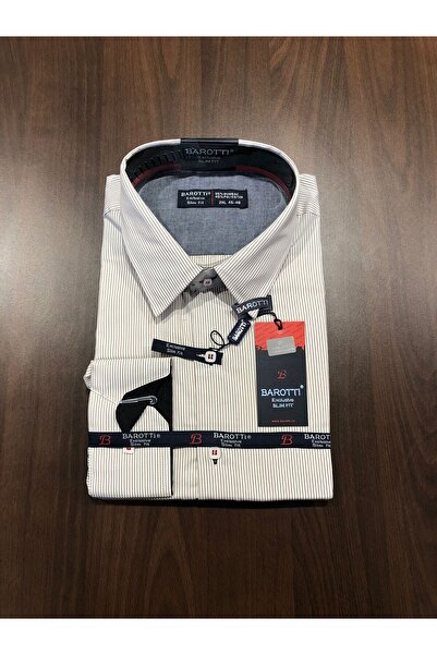 BAROTTİ MEN'S SHIRT, BAROTTI, STRIPED, Slim Fit