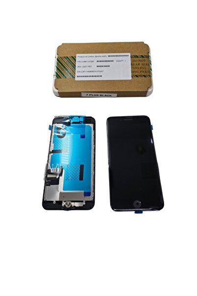 OEM iPhone 7 Plus Lcd Ekran % 100 Apple Servis Ürünü Siyah Ön Kamera Home Tuş...