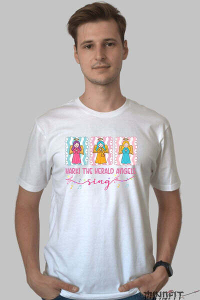 GILDAN Christmas T-Shirt Angels Singing Men's