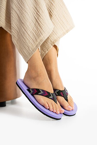 Evalupe Perla Women's Fabric Basic Comfortable Flip Flops Does Not Hurt Pool ...