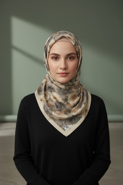 Onur الوشاح - منتجات رائجة للموسم الجديد، نمط الورد، قماش ناعم، مريح في الاست...