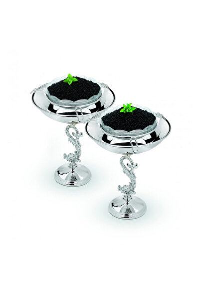 ClassGifts Silver-plated holder for Caviar Chinelli