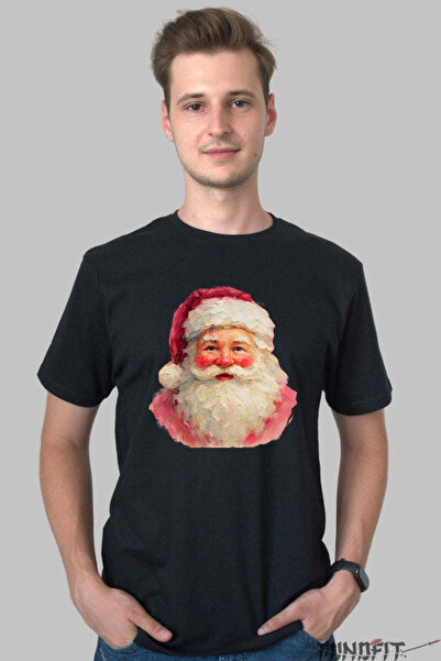 GILDAN Tricou De Craciun Portret Mos Craciun Vintage Barbat