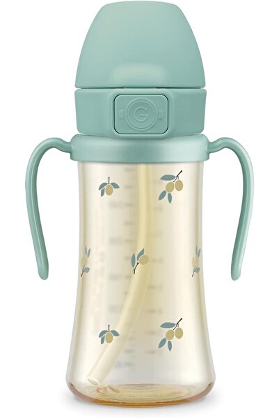 GROSMIMI كوب PPSU بقشة زيتونية سعة 300 مل خالٍ من مادة BPA ومضاد للتسرب