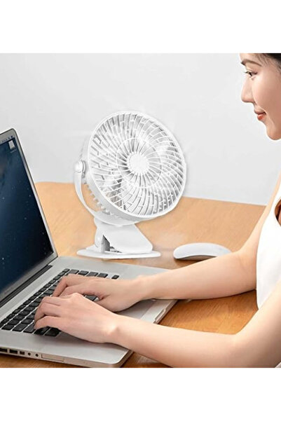 LILY Desk fan with 360 degree rotation clamp, silent