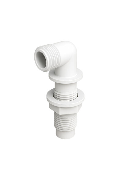 DESIPHON Klozet Temiz Su Giriş Ara Parça Plastik Dirsek 3/8 Bağlantı Aparatı ...