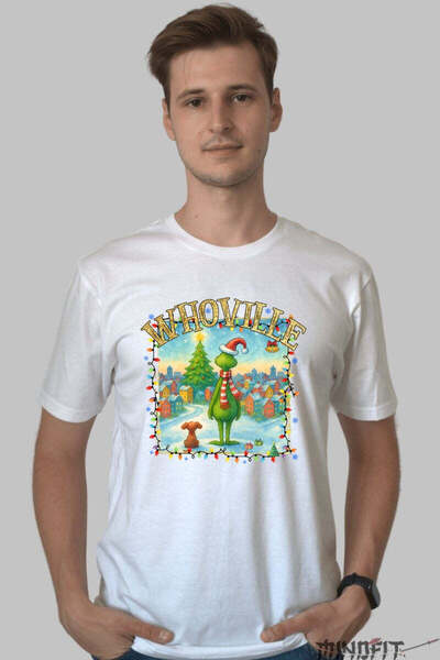 GILDAN Tricou De Craciun Whoville In Sarbatoare Barbat