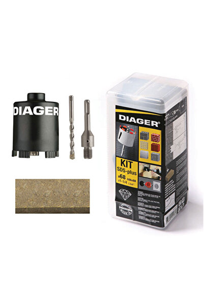 DIAGER Комплект боркорони за електротехници, 5 части