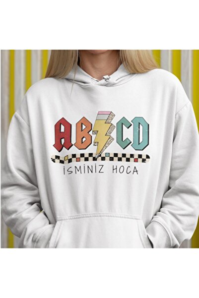 İsme Özel AB/CD Öğretmen Kadın Hoodie