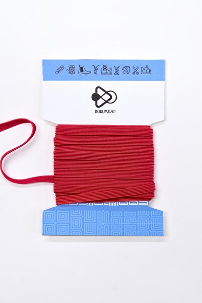 Dokumarkt 6 mm Flat Sewing Elastic - Binder Book Waistband Sheet Elastic - 10 Meters