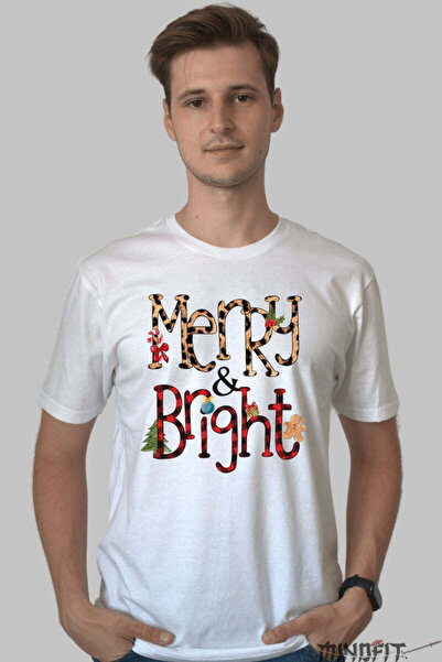 GILDAN Tricou Pentru Craciun Merry And Bright Barbat