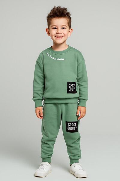 RAPAPA 3 İplik Ş Fleece-Lined Boys' Tracksuit Set – Soft Fabric, Comfortable Fit 10732
