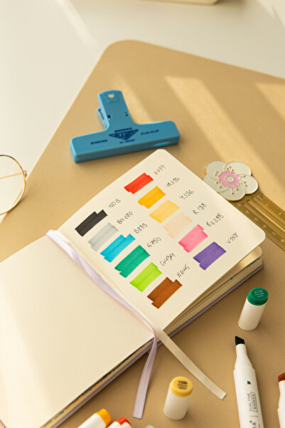 PAPERORA 12’li Çift Uçlu Alkol Bazlı Marker Kalem Seti – Brush + Chisel