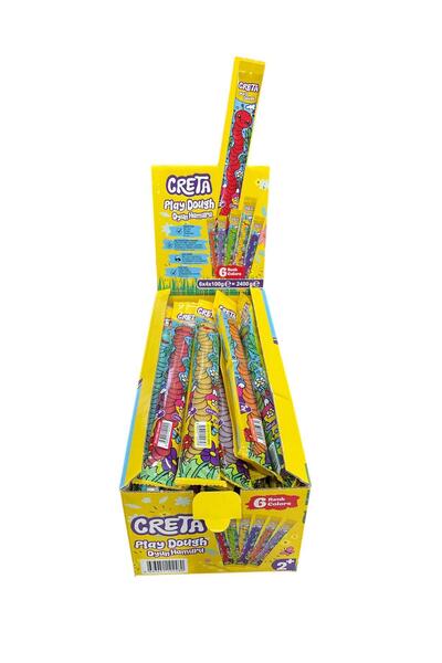Kids Mode Creta Play Dough 6 Colors (Box of 24) 6X4X100 Gr = 2400 Gr