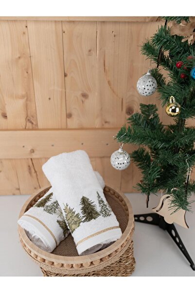 Baveno Бавовняний 2-комплект 45x70 см Преміум вишитий дизайн рушник і рушник набір