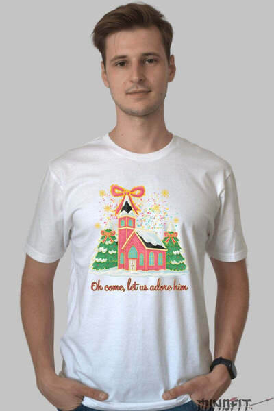 GILDAN Tricou De Craciun Biserica Si Spiritul Sarbatorii Barbat