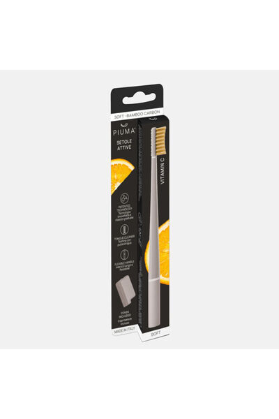 PİUMA TOOTHBRUSH VIT C SOFT ASPHALT GREY