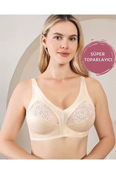 Freshness 1060 Women's Wire Free Semi Lace Super Minimizer Shaping / Sculpting Bra