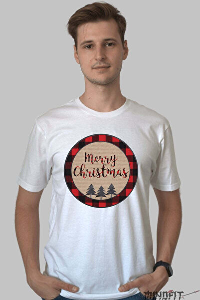 GILDAN Tricou De Craciun Merry Christmas Rustic Barbat