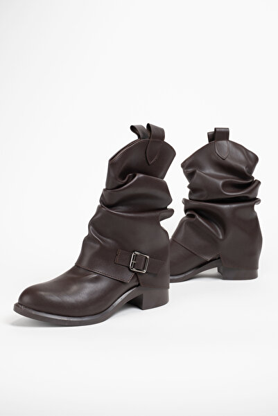 Munshoes Dusty Women's Bellows Heeled Boots