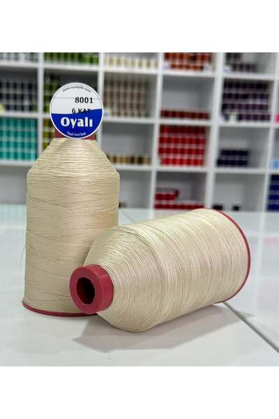 OYALI Dantel İpliği 200gr 6 kat Suni İpek - Renk No: 8001