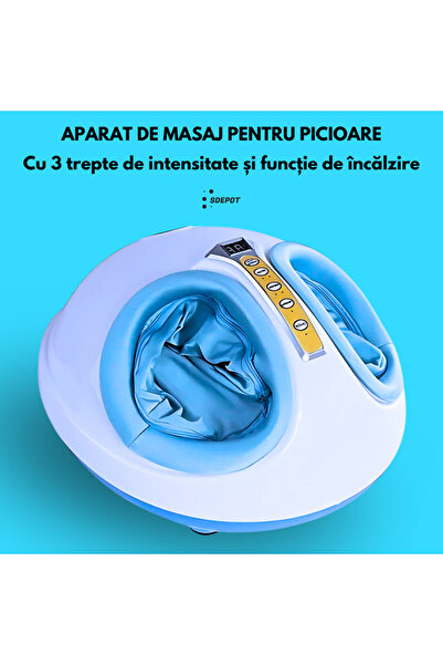 SDEPOT foot massager, with 3 intensity levels and heating function