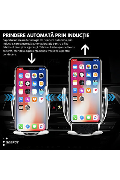 SDEPOT Phone holder for charging, SDEPOT, wireless, car air vent mounting bracket