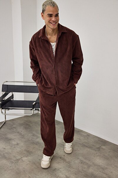 Weyeze Comfortable Fit Velvet Shirt & Pants Set Ag-Y19533Wyz
