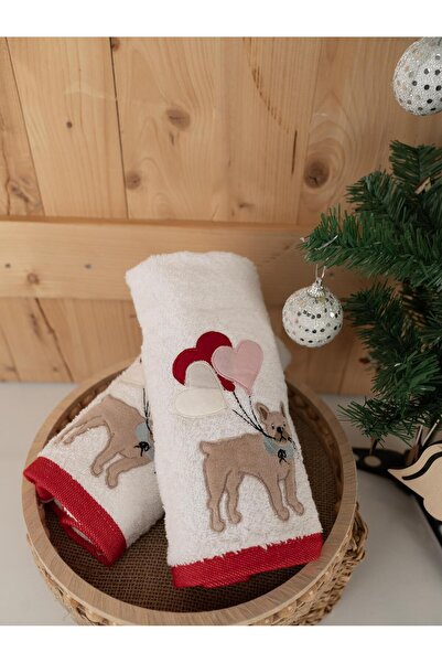 Baveno Бавовняний 2-комплект 45x70 см Преміум вишитий дизайн рушник і рушник набір