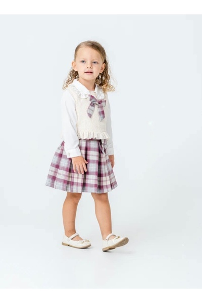 Alvadonna 3-Piece Girl's Skirt Suit