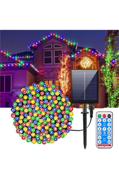 Sanlux Ghirlandă luminoasă solară, USB și telecomandă, 300 LED-uri, 30 de met...