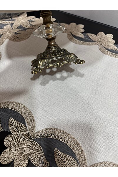 Santara Avangarde Porcelain Presentation Plate with Metal Legs and Edges 26 cm