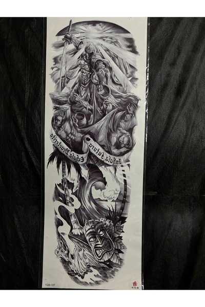 Tattoo Geçici Dövme - Suikastçı Kol Kaplama