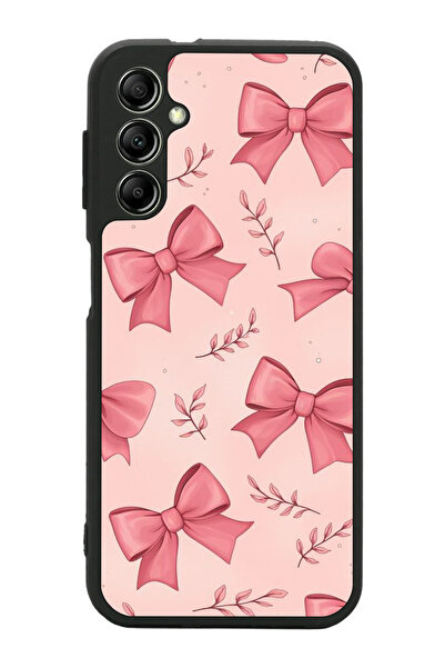 Aksel Kılıf متوافق مع هاتف سامسونج جالاكسي A14 مطبوع، أسود غير لامع، سيليكون ...