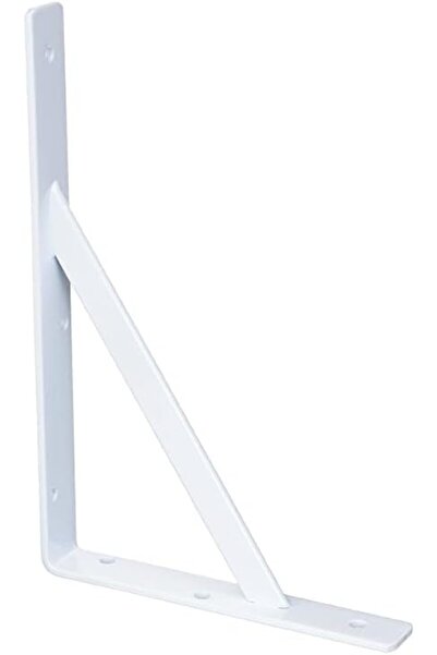 Raco Heavy Duty Shelf Brackets Tripod Triangle L Brackets 2pcs White (13x20 INCH)