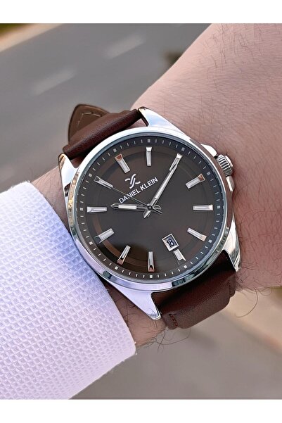 Daniel Klein Men's Wristwatch 30 Meters Water Resistant Leather Strap Cord + Bracelet Gift Vs.Blkt.