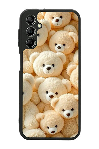 Aksel Kılıf متوافق مع هاتف سامسونج جالاكسي A14 مطبوع، أسود غير لامع، سيليكون ...