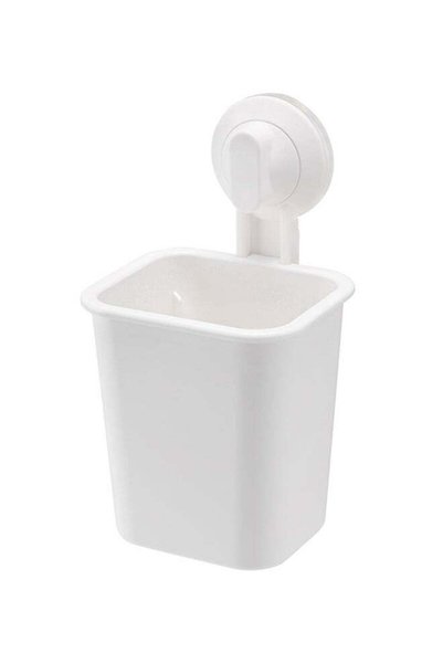 Generic Toothbrush Holder With Suction Cup White 18cm
