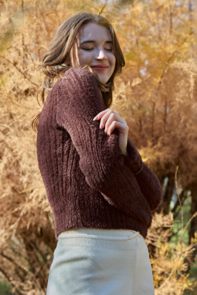 Fulla Moda Πουλόβερ με λαιμόκοψη με μαλακή υφή