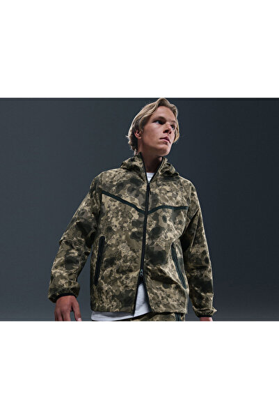Nike Men's Jacket m Nk Tech Wvn Jkt Gx Aop Zippered Hooded Jacket