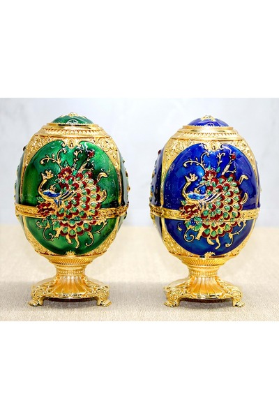 Store Sıvaroskı Taşlı Tavuskuşu Kürdanlık – Dekoratif Kürdan Standı 18x6 cm