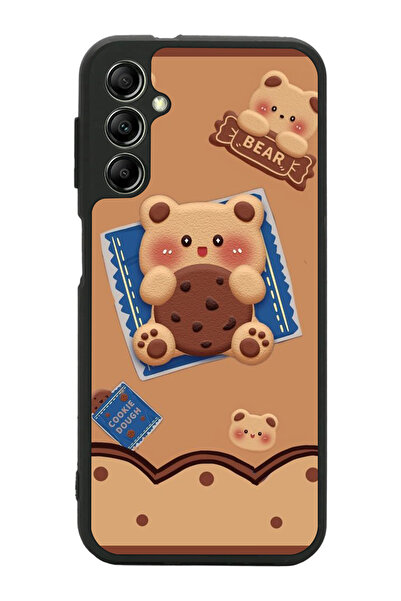 Aksel Kılıf متوافق مع هاتف سامسونج جالاكسي A34 مطبوع ، أسود غير لامع، سيليكون...