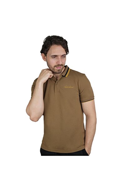 Giordano Men's Classic Slim Fit Polo with Signature Embroidery