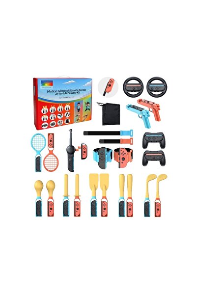 cosmostech N.Switch Sports 24’ü 1 Arada Aksesuar Kiti – Joy-Con 2 Uyumlu Aile...