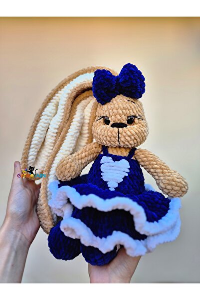 OEM Toffee Crochet Bunny – 32 cm, Handcrafted from Plush Yarn, Soft Toy for Children